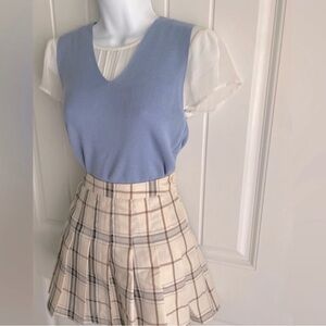 Alex Marie Blue and Cream Sweater